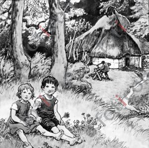 Hänsel und Gretel sw --- Hansel and Gretel bw